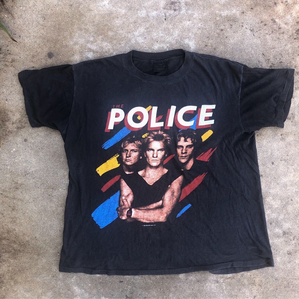 VTG 1983 The Police Synchronicity Tour Band Shirt
